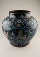Jar with immortals, Stoneware with polychrome enamels (Fahua ware), China