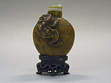 Snuff Bottle, Carved from the root of a tree, China