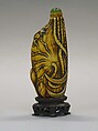 Snuff Bottle with Stopper, Ivory, glass, China