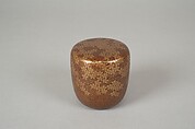 Tea Caddy with Cover, Gold lacquer, Japan