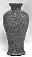 Meiping vase, Porcelain with crackled green glaze (Jingdezhen ware), China