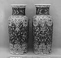 Vase, Porcelain painted in overglazed rouge de fer enamels, China