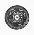 Model of a Mirror, Earthenware with painted decoration (Hu xian ware), China