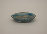 Dish, Stoneware with turqoise blue glaze, China