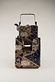 Wine kettle and boiler, Hozan, Faience enameled in colors, Japan