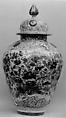 Vase with lid, Porcelain decorated with enamels (Arita ware, Imari type), Japan