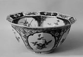Ten-Sided Bowl, Porcelain decorated with enamels (Arita ware, Imari type), Japan