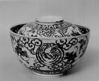 Covered bowl, Porcelain decorated with enamels (Arita ware, Imari type), Japan