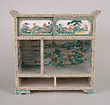 Cabinet, Genemon, Porcelain decorated in enamels (Hizen ware, Kutani type), Japan