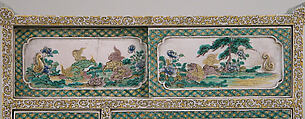 Cabinet, Genemon, Porcelain decorated in enamels (Hizen ware, Kutani type), Japan