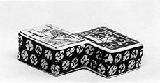 Incense box, Yusetsu Banko  Japanese, Faience decorated in red, blue and green (Banko ware), Japan