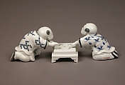 Chinese Children Playing a Game of Go, Porcelain with underglaze blue (Hirado ware), Japan