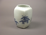 Jar, Porcelain decorated with blue under the glaze (Hirado ware), Japan