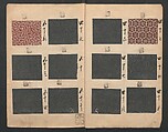 Book of Designs (Inu jirushi Shin Komon chō) 戌印 新小紋帳, Unidentified artist, Ink and color on paper, Japan