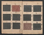 Book of Designs (Inu jirushi Shin Komon chō) 戌印 新小紋帳, Unidentified artist, Ink and color on paper, Japan