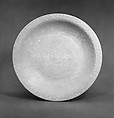 Plate, Stoneware with white slip decoration on pale celadon glaze ("Swatow" ware), China