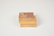 Box with tray, Gold lacquer, Japan