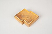 Box with tray, Gold lacquer, Japan