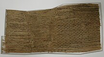 Piece, Cotton and metallic thread, Central Asia