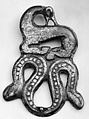 Buckle, Silvered bronze, Northern China