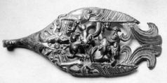 Belt buckle, Silvered bronze, China