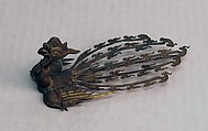 Phoenix Ornament, Gilt silver with rubies, China