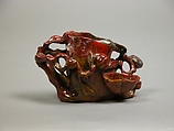 Flower holder in the shape of a peach tree, Jasper, China