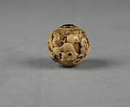Carved Bead, Ivory, Japan