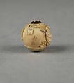 Carved Bead, Ivory, Japan