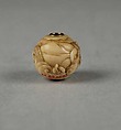 Carved Bead, Ivory, Japan