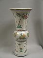 Vase, Porcelain painted in overglaze famille verte enamels, China