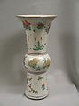 Vase, Porcelain painted in overglaze famille verte enamels, China