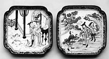 Square Dish, Painted enamel, China
