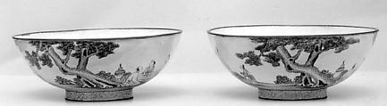 Bowl (one of a pair), Painted enamel, China