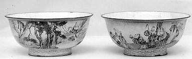 Bowl (one of a pair), Painted enamel, China