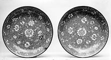 Dish (one of a pair), Painted enamel, China