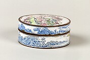 Covered box, Painted enamel, China