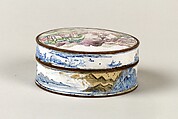 Covered box, Painted enamel, China