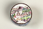 Covered box, Painted enamel, China