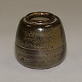 Tea caddy, Seto ware, stoneware with iron-rich glaze, Japan
