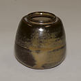Tea caddy, Seto ware, stoneware with iron-rich glaze, Japan