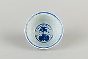 Bowl, Porcelain painted with cobalt blue under transparent glaze, China
