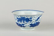 Bowl, Porcelain painted with cobalt blue under transparent glaze, China
