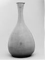 Bottle, Stoneware with incised decoration of lotus flowers under celadon glaze, Korea