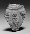 Shard with Three Goddesses, Terracotta, India