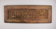 Central Panel or Book Cover, Wood, Tibet