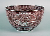 Bowl, Porcelain with decoration in iron-red and gold (Hizen ware, Kutani type), Japan
