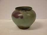 Jar, Stoneware with glue glaze and purple splash, China