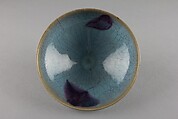 Bowl, Stoneware with splashed glaze (Jun ware), China