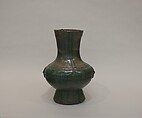 Wine container (hu), Earthenware with lead green glaze, China